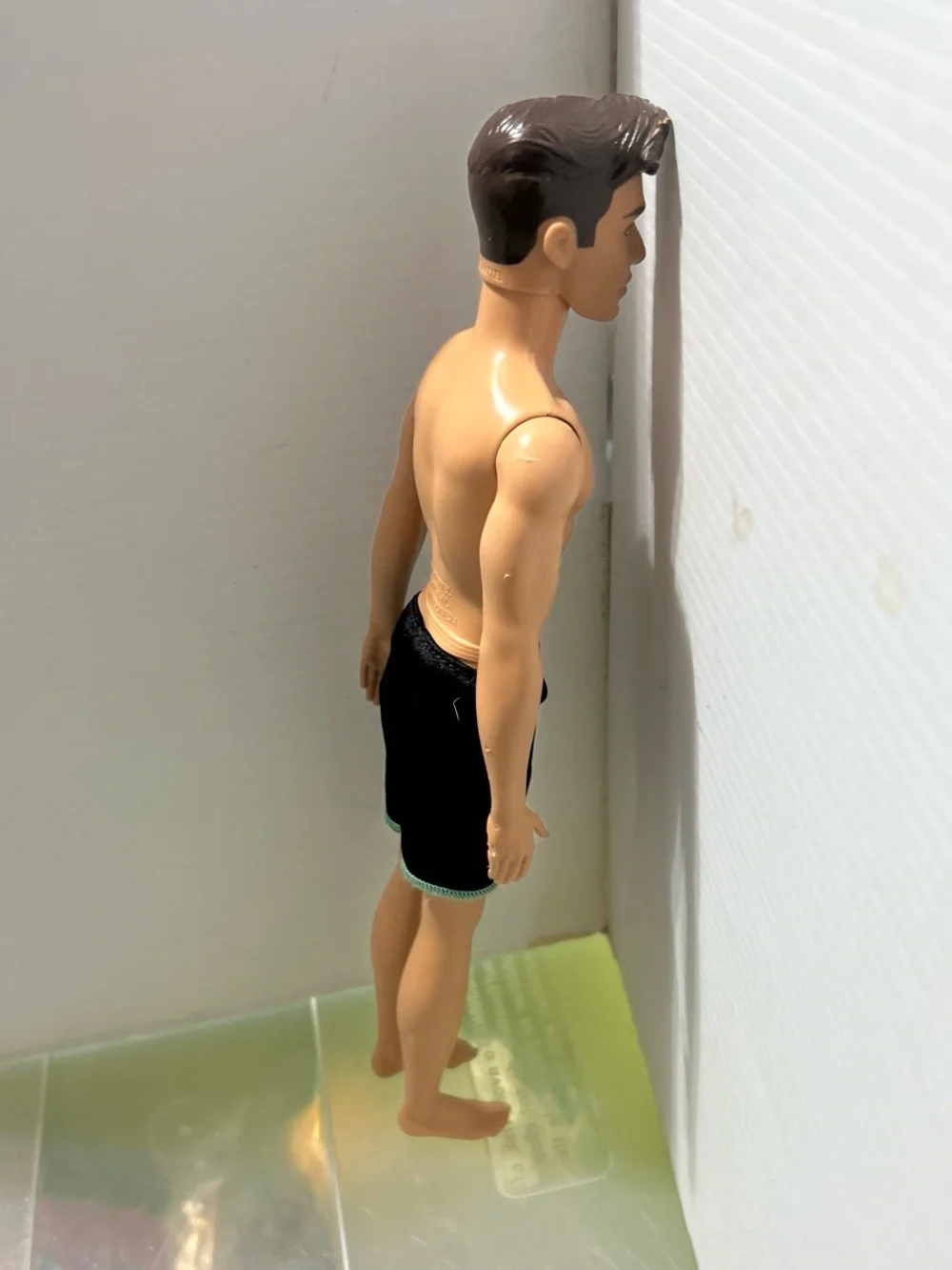 Mattel Ken Doll Brown Hair Tan Skin Black Shorts